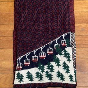Red Ski Lift Scarf